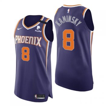 Phoenix Suns No. 8 Frank Kaminsky Authentic Icon Purple Jersey