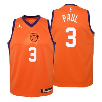 Youth Phoenix Suns Jersey Chris Paul NO. 3 Statement Orange 2020-21