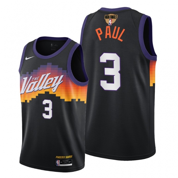 Chris Paul Phoenix Suns 2021 NBA Finals Bound #3 Jersey Black City Edition