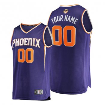 Custom Phoenix Suns 2021 NBA Finals Bound Purple #00 Jersey Replica