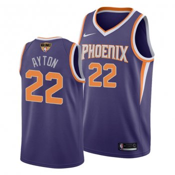 Deandre Ayton Phoenix Suns 2021 NBA Finals Purple #22 Jersey