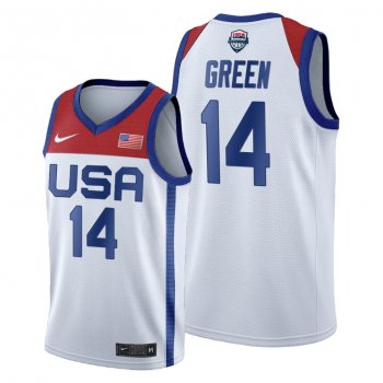 Draymond Green #14 USA Basketball 2021 Tokyo Olympics White Jersey Home