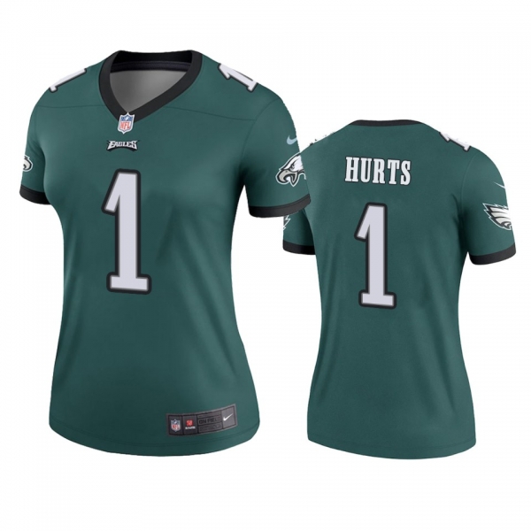 Women's Philadelphia Eagles Jalen Hurts Green Legend Jersey