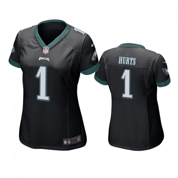 Women's Philadelphia Eagles Jalen Hurts Black Game Jersey