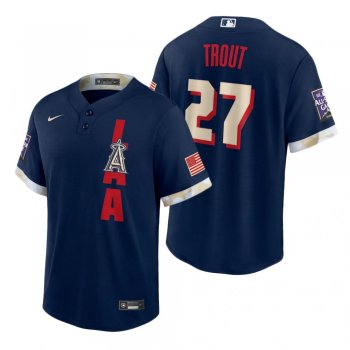 Los Angeles Angels Mike Trout Navy 2021 MLB All-Star Game Replica Jersey