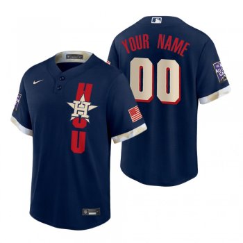 Houston Astros Custom Navy 2021 MLB All-Star Game Replica Jersey