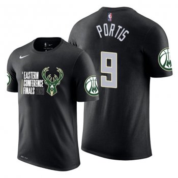 Bobby Portis #9 Bucks 2021 Eastern Conference Finals Tee Icon Green