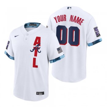 Atlanta Braves Custom White 2021 MLB All-Star Game Replica Jersey