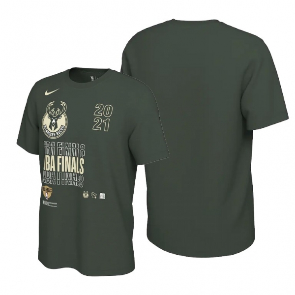 Milwaukee Bucks 2021 NBA Finals Bound T-Shirt Green