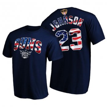 Phoenix Suns Cameron Johnson 2021 NBA Finals Fourth of July Tee - Navy