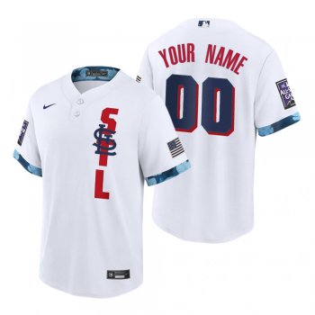 St. Louis Cardinals Custom White 2021 MLB All-Star Game Replica Jersey