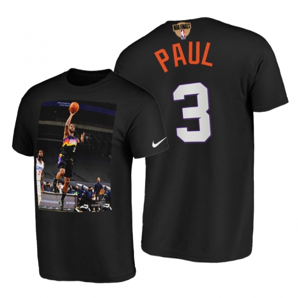 Suns Chris Paul 2021 Western Conference Champs Black Tee