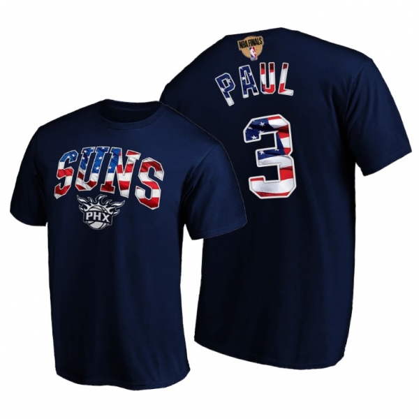 Phoenix Suns Chris Paul 2021 NBA Finals Fourth of July Tee - Navy