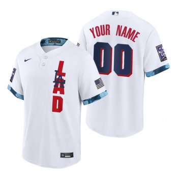 Los Angeles Dodgers Custom White 2021 MLB All-Star Game Replica Jersey