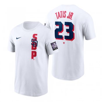 San Diego Padres Fernando Tatis Jr. White 2021 MLB All-Star Game T-Shirt