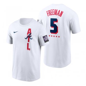 Atlanta Braves Freddie Freeman White 2021 MLB All-Star Game T-Shirt