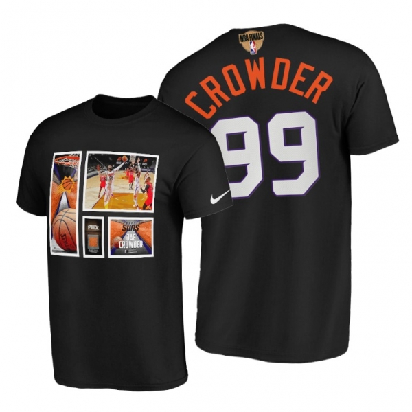 Suns Jae Crowder Highlights Dunking Player Collage Black Tee