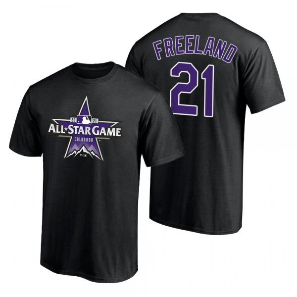 Colorado Rockies Kyle Freeland Black 2021 MLB All-Star Game T-Shirt