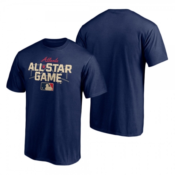 Men's 2021 MLB All-Star Game Vertical Navy T-Shirt