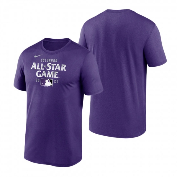 Men's 2021 MLB All-Star Game Wordmark Purple T-Shirt