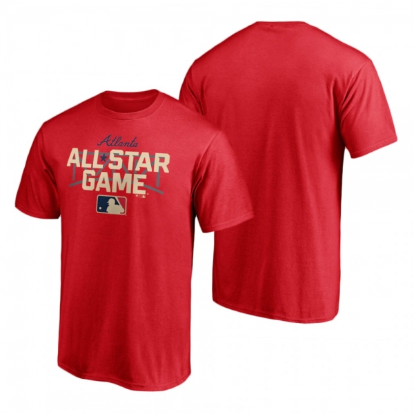 Men's 2021 MLB All-Star Game Vertical Red T-Shirt