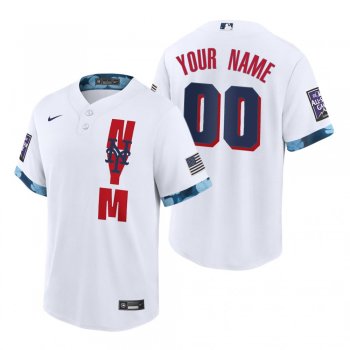 New York Mets Custom White 2021 MLB All-Star Game Replica Jersey