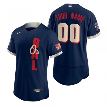 Men's Baltimore Orioles Custom Navy 2021 MLB All-Star Game Authentic Jersey