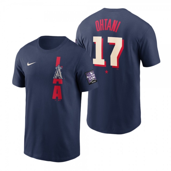 Los Angeles Angels Shohei Ohtani Navy 2021 MLB All-Star Game T-Shirt