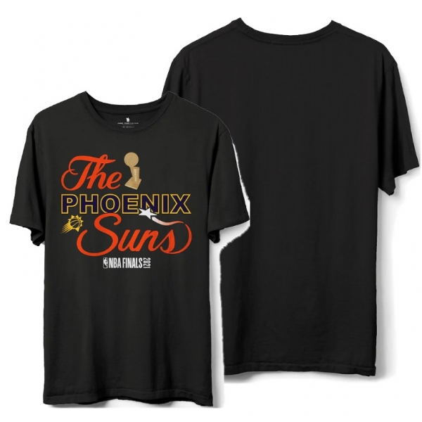 Phoenix Suns 2021 NBA Finals Junk Food Black T-Shirt