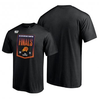 Phoenix Suns 2021 Western Conference Champions Locker Room Black T-Shirt