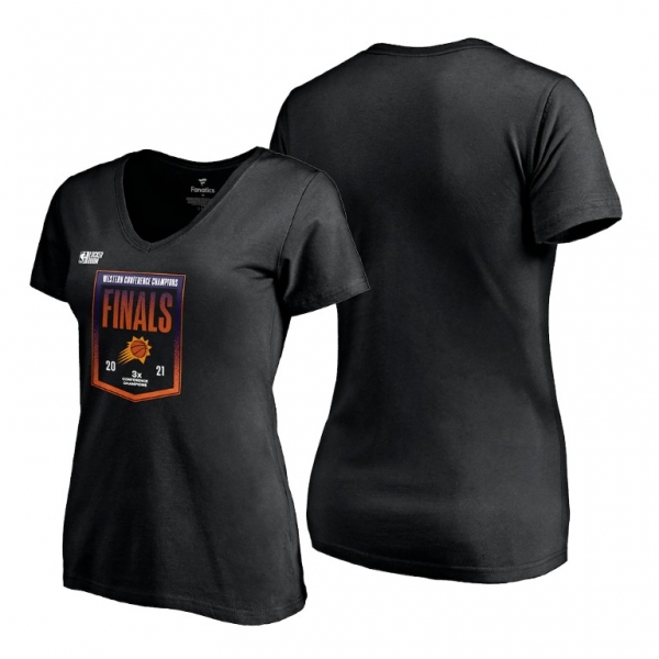 Women Suns 2021 Western Conference Champions T-Shirt Locker Room Black