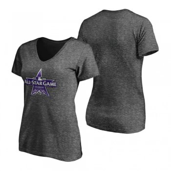 Women's 2021 MLB All-Star Game Primary Logo Charcoal T-Shirt