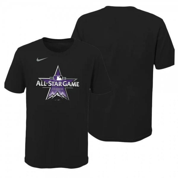 Youth 2021 MLB All-Star Game Primary Logo Black T-Shirt