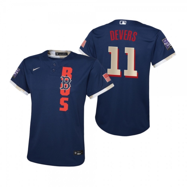 Youth Boston Red Sox Rafael Devers Nike Navy 2021 MLB All-Star Game Jersey