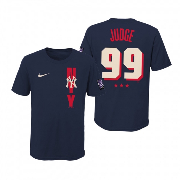 Youth New York Yankees Aaron Judge Navy T-Shirt 2021 MLB All-Star Game