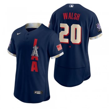 Men's Los Angeles Angels Jared Walsh Navy 2021 MLB All-Star Game Authentic Jersey