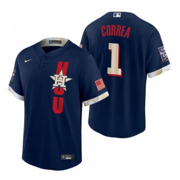 Houston Astros Carlos Correa Navy 2021 MLB All-Star Game Replica Jersey