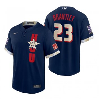 Houston Astros Michael Brantley Navy 2021 MLB All-Star Game Replica Jersey