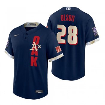 Oakland Athletics Matt Olson Navy 2021 MLB All-Star Game Replica Jersey