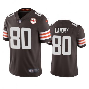 Cleveland Browns Jarvis Landry Brown 75th Anniversary Patch Jersey