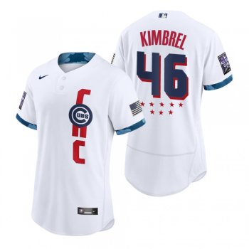 Men's Chicago Cubs Craig Kimbrel White 2021 MLB All-Star Game Authentic Jersey