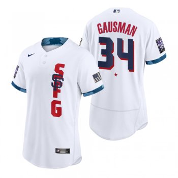 Men's San Francisco Giants Kevin Gausman White 2021 MLB All-Star Game Authentic Jersey