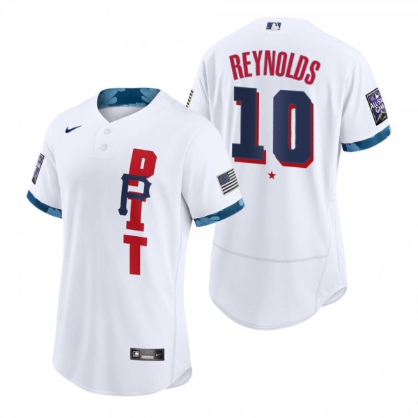 Men's Pittsburgh Pirates Bryan Reynolds White 2021 MLB All-Star Game Authentic Jersey