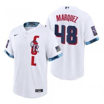 Colorado Rockies German Marquez White 2021 MLB All-Star Game Replica Jersey