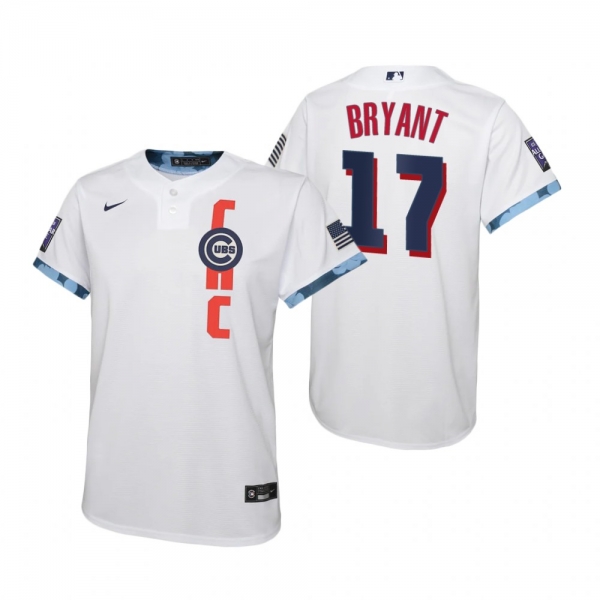 Youth Chicago Cubs Kris Bryant Nike White 2021 MLB All-Star Game Jersey