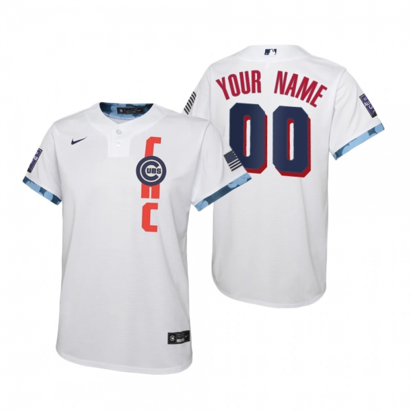 Youth Chicago Cubs Custom Nike White 2021 MLB All-Star Game Jersey