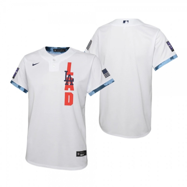 Youth Los Angeles Dodgers Nike White 2021 MLB All-Star Game Jersey