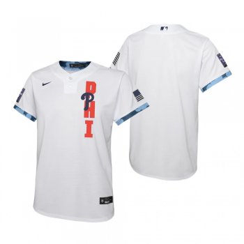 Youth Philadelphia Phillies Nike White 2021 MLB All-Star Game Jersey