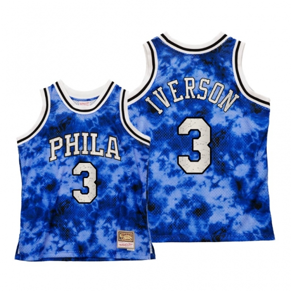 Allen Iverson Philadelphia 76ers Galaxy Constellation Men Royal Jersey