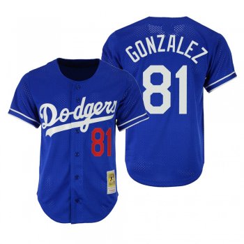 Los Angeles Dodgers Victor Gonzalez Royal Cooperstown Collection Mesh Batting Practice Jersey